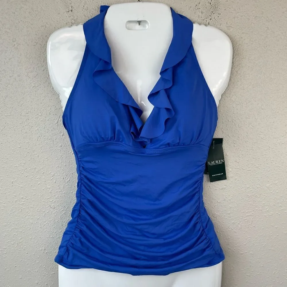 NWT Lauren Ralph Lauren Tankini Top Sizes 6, 8, 10, 14, or 16